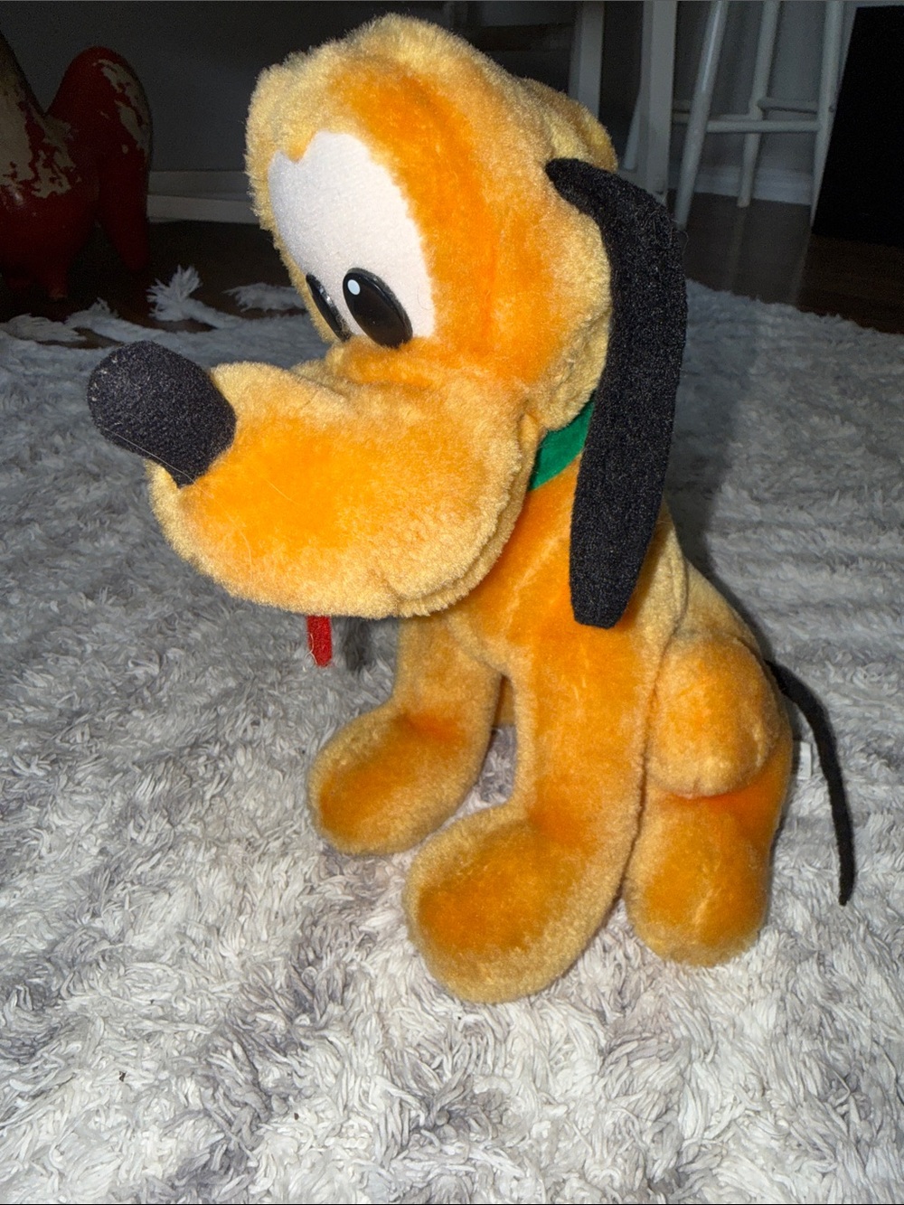 Vintage Disney Pluto Dog Plush Orange-Soft Pet Plush Plush 9” Tokyo Disneyland